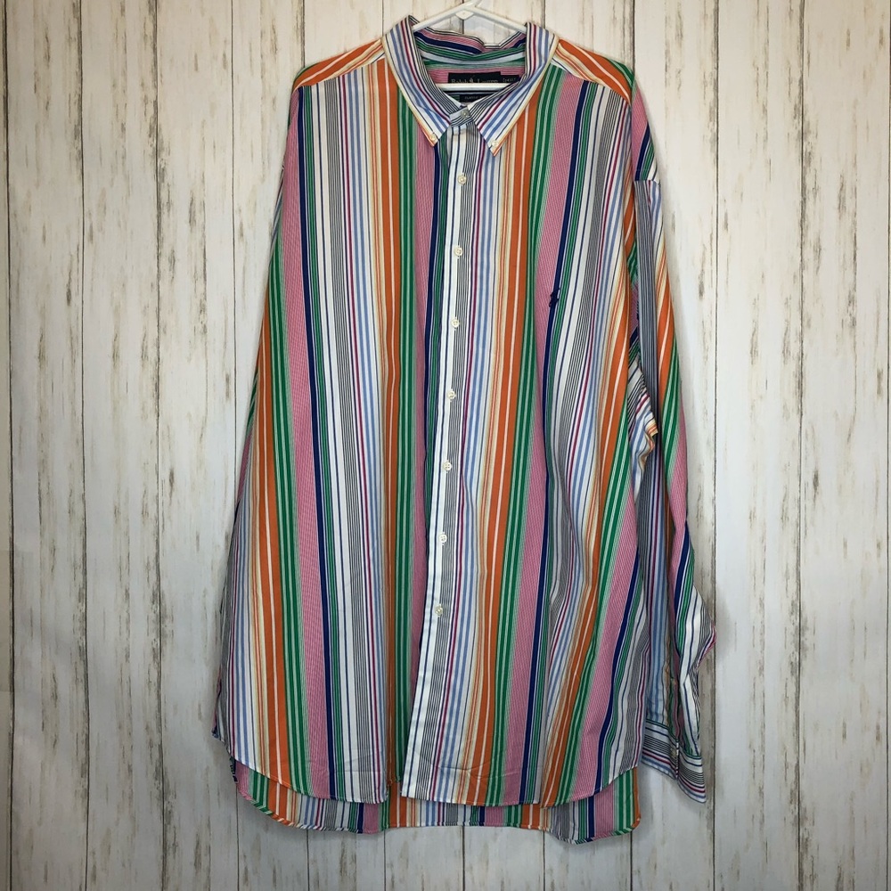 Ralph Lauren Polo Striped Button Down Shirt 4XLT